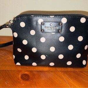 Kate Spade Wellesley Black and Cream Polka Dot Crossbody Bag